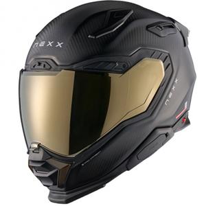 Integrēta motocikla ķivere Nexx X.WST3 Zero PRO Carbon matēta zelta krāsā