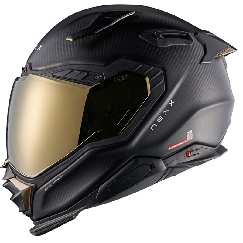Integrēta motocikla ķivere Nexx X.WST3 Zero PRO Carbon matēta zelta krāsā
