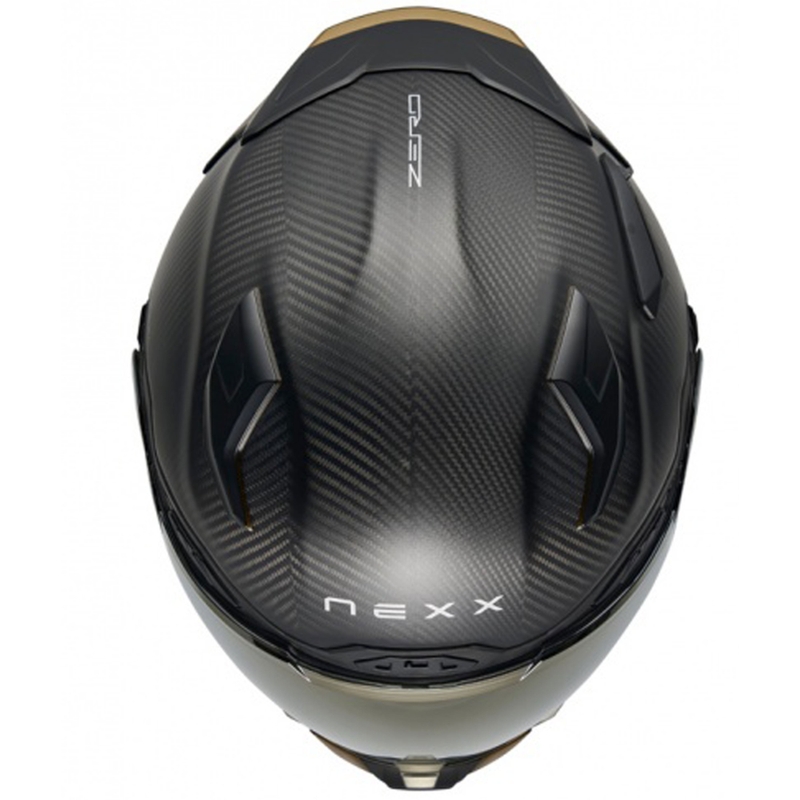 Integrēta motocikla ķivere Nexx X.WST3 Zero PRO Carbon matēta zelta krāsā