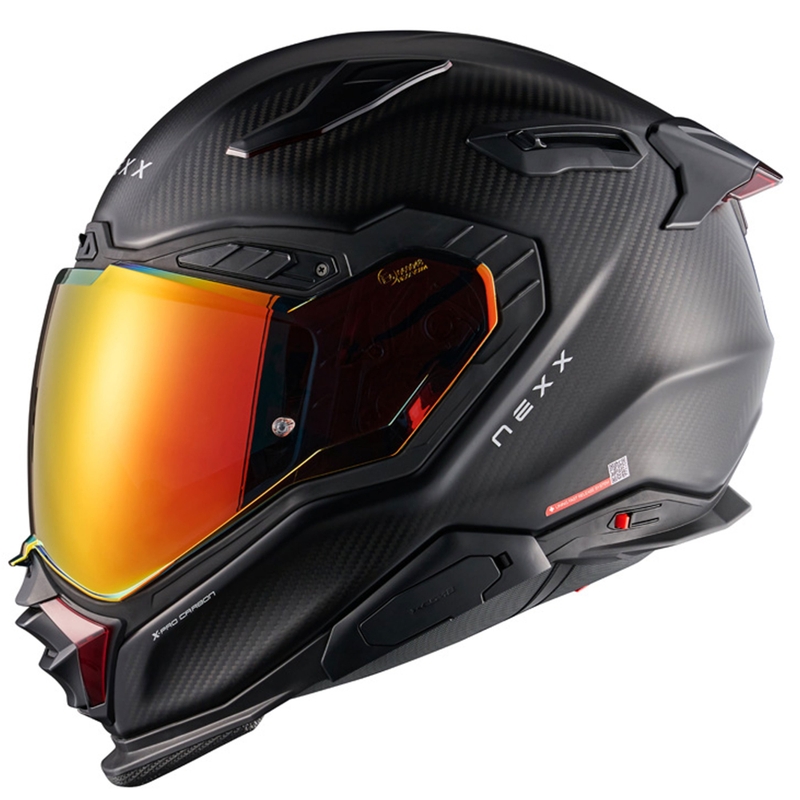 Integrēta motocikla ķivere Nexx X.WST3 Zero PRO Carbon matēti sarkana