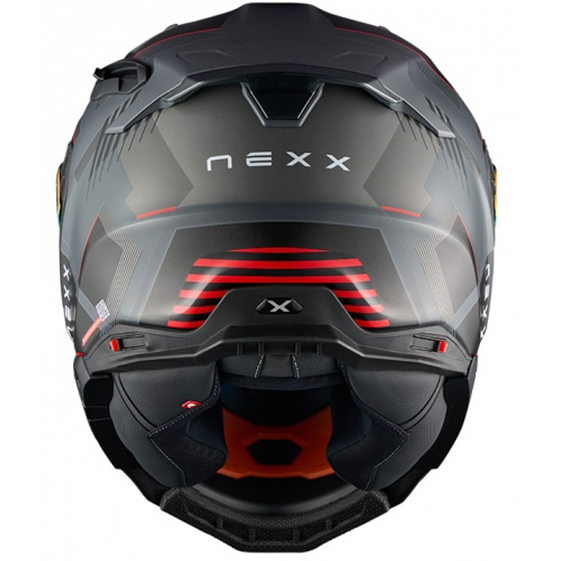 Integrēta ķivere motociklam Nexx X.WST3 Fluence pelēk-sarkana izpārdošana