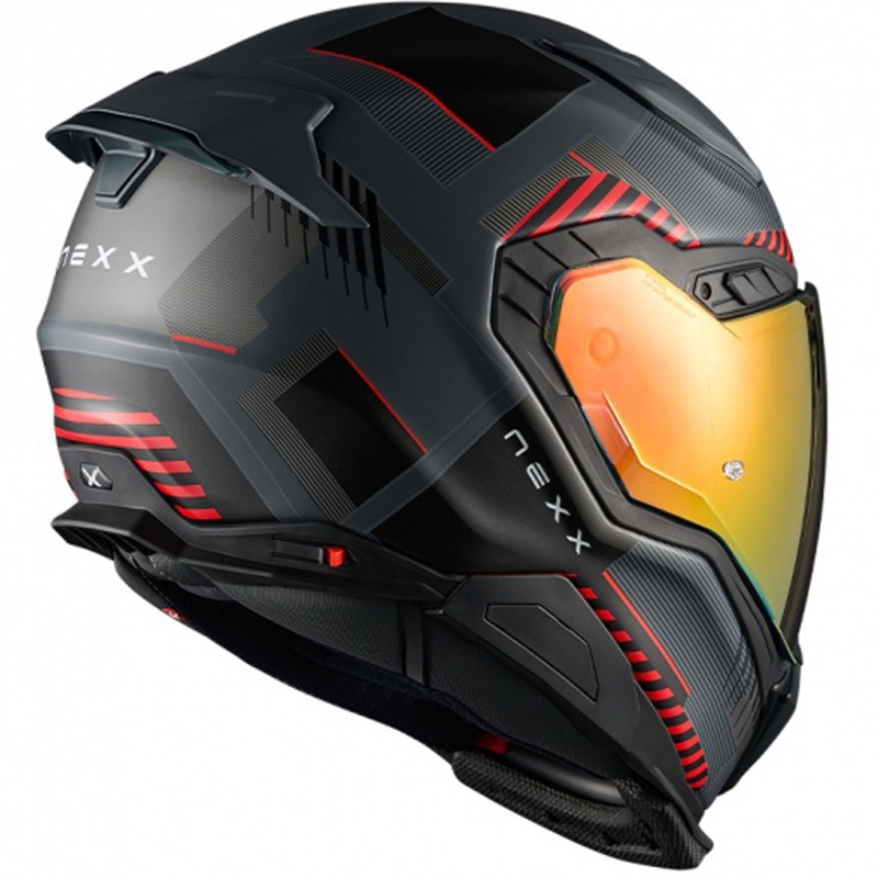 Integrēta ķivere motociklam Nexx X.WST3 Fluence pelēk-sarkana izpārdošana