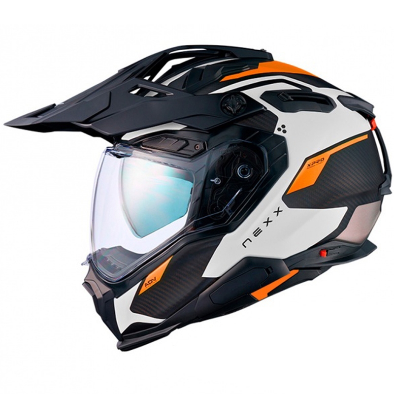 Enduro ķivere Nexx X.WED3 Keyo balta-oranža izpārdošana