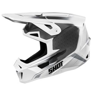 Motokrosa ķivere Shot Lite Challenger pearl melnā un baltā krāsā