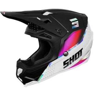 Motokrosa ķivere Shot Core Honor melna-hologrāfiska pērle