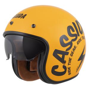 Cassida Oxygen 2.0 Gear Open motociklu ķivere dzeltena un melna