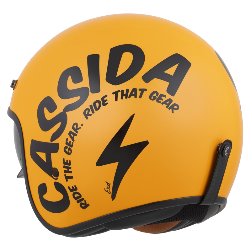 Cassida Oxygen 2.0 Gear Open motociklu ķivere dzeltena un melna
