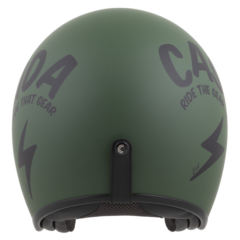Cassida Oxygen 2.0 Gear atvērtā moto ķivere matēti zaļgani melna