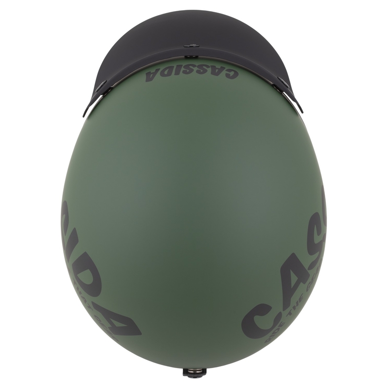 Cassida Oxygen 2.0 Gear atvērtā moto ķivere matēti zaļgani melna
