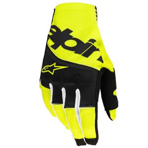 Alpinestars Techstar motokrosa cimdi melni-fluo dzelteni