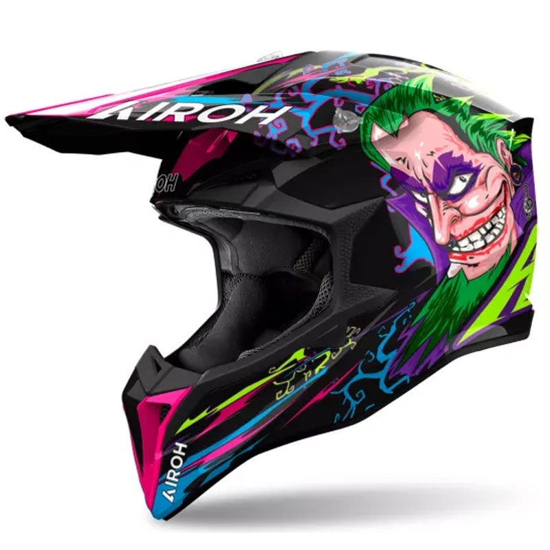 Motokrosa ķivere Airoh Wraaap Music multicolor