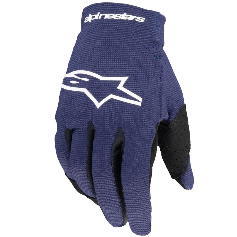 Alpinestars Radar zili un balti bērnu motocikla cimdi