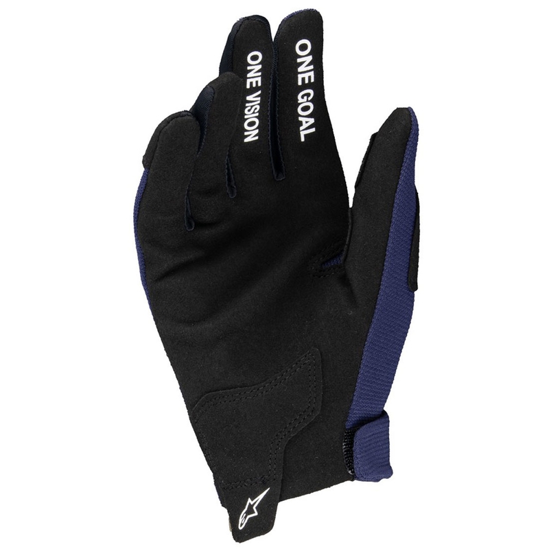Alpinestars Radar zili un balti bērnu motocikla cimdi