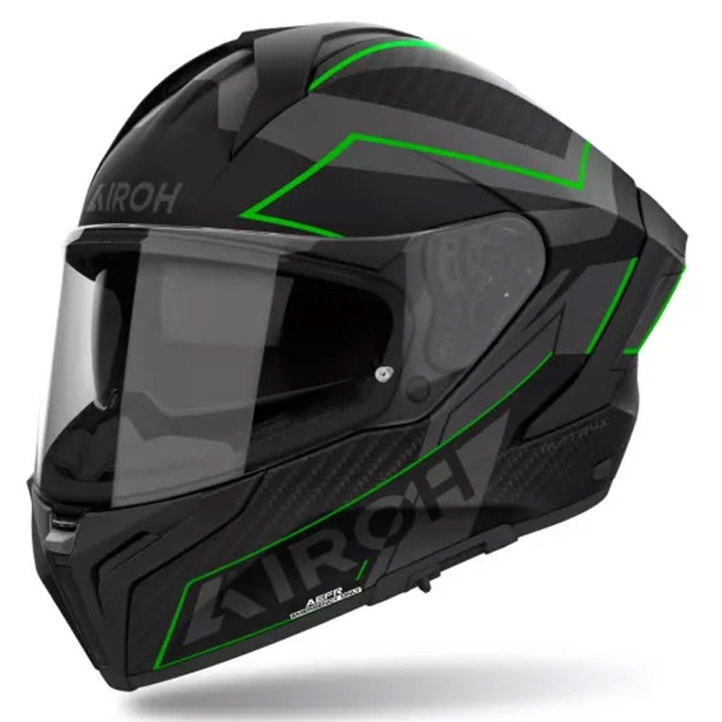 Integrēta motocikla ķivere Airoh MATRYX Sentinel matēti zaļa
