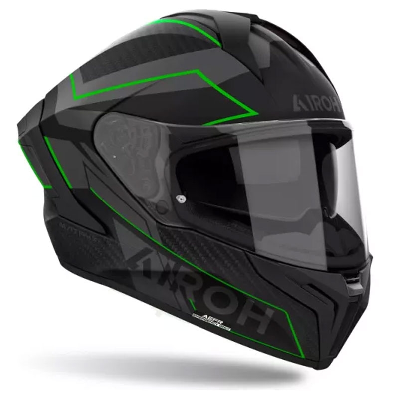 Integrēta motocikla ķivere Airoh MATRYX Sentinel matēti zaļa