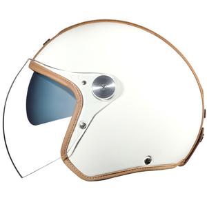 Atvērt ķivere Nexx X.G30 Groovy SV balta-brūna