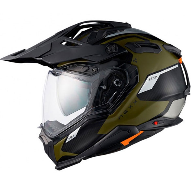 Enduro ķivere Nexx X.WED3 Keyo zaļgani sudraba krāsā