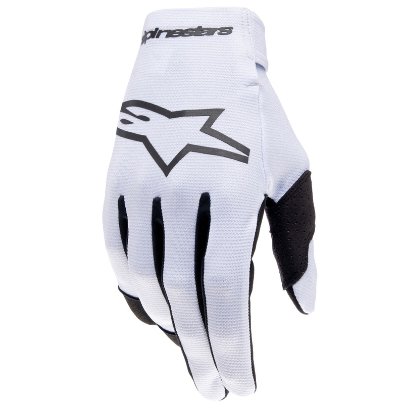 Alpinestars Radar bērnu motokrosa cimdi gaiši pelēki melni melni