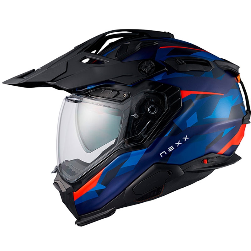 Enduro ķivere motociklam Nexx X.WED3 Trailmania zili-sarkana