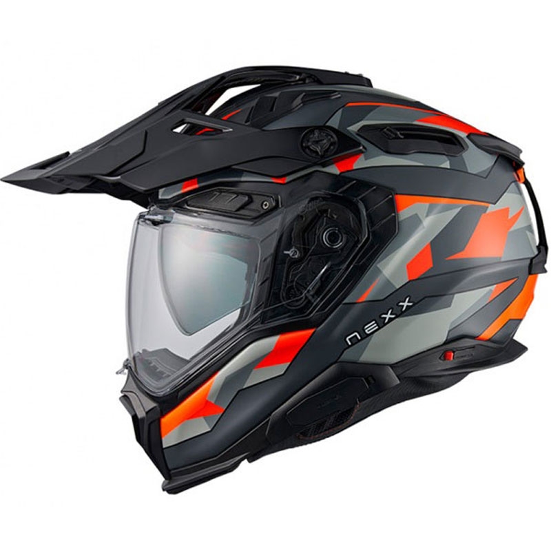 Enduro ķivere Nexx X.WED3 Trailmania oranži pelēka izpārdošana
