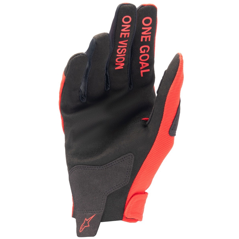 Alpinestars Radar bērnu motokrosa cimdi sarkanā un sudraba krāsā