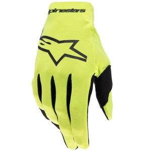 Bērnu motokrosa cimdi Alpinestars Radar fluo dzelteni melni