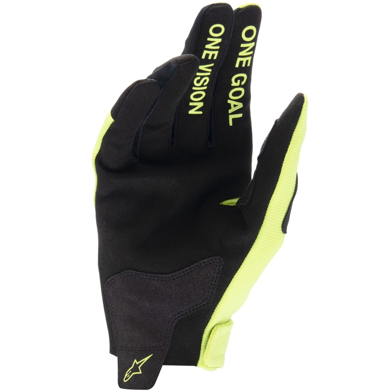 Bērnu motokrosa cimdi Alpinestars Radar fluo dzelteni melni