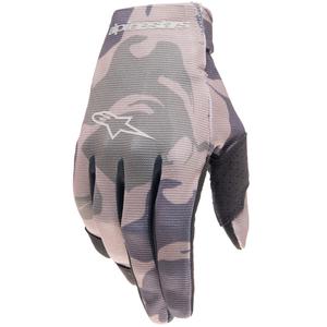 Bērnu motokrosa cimdi Alpinestars Radar green camo-brown