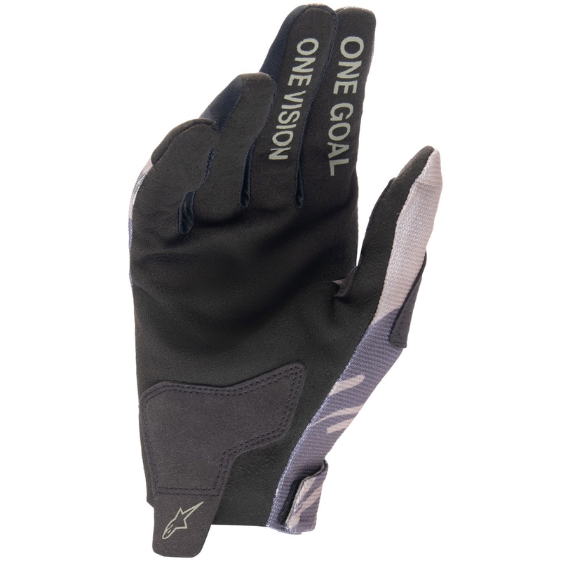 Bērnu motokrosa cimdi Alpinestars Radar green camo-brown