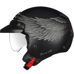 Atvērtā motociklu ķivere NEXX Y.10 EAGLE RIDER melns-pelēks izpārdošana