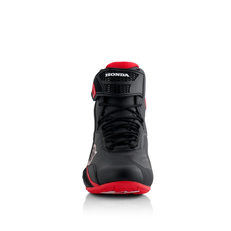 Alpinestars Faster-4 motocikla zābaki HONDA collection melni un sarkani