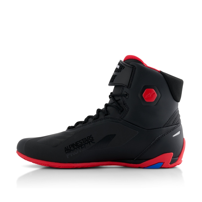 Alpinestars Faster-4 motocikla zābaki HONDA collection melni un sarkani