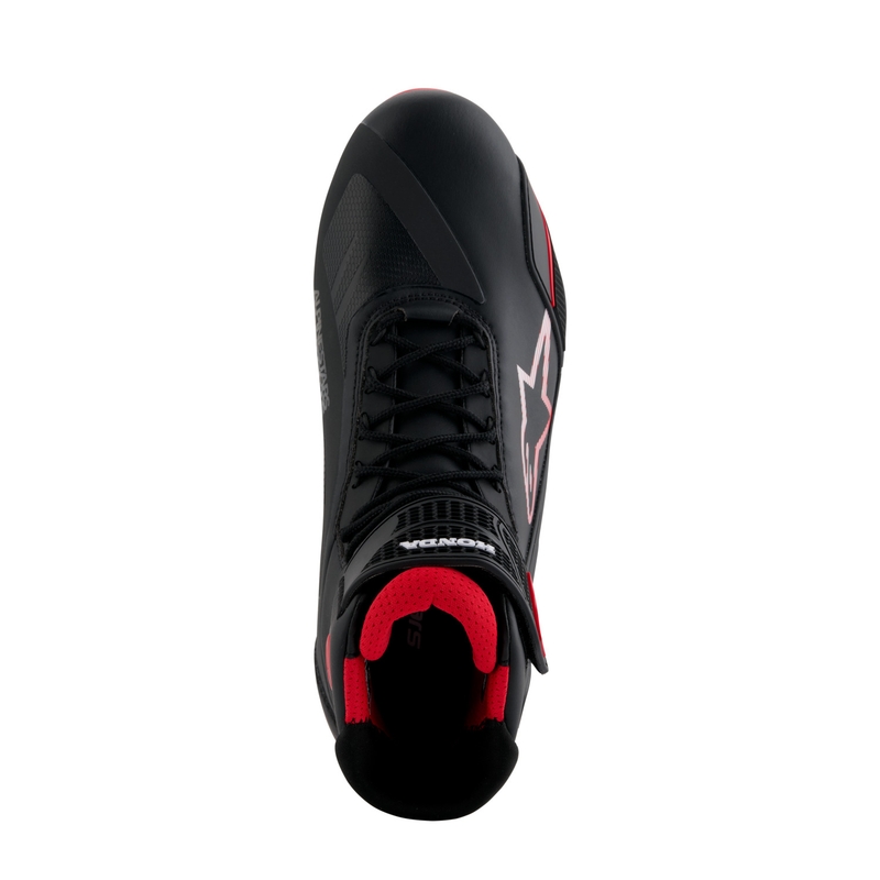 Alpinestars Faster-4 motocikla zābaki HONDA collection melni un sarkani