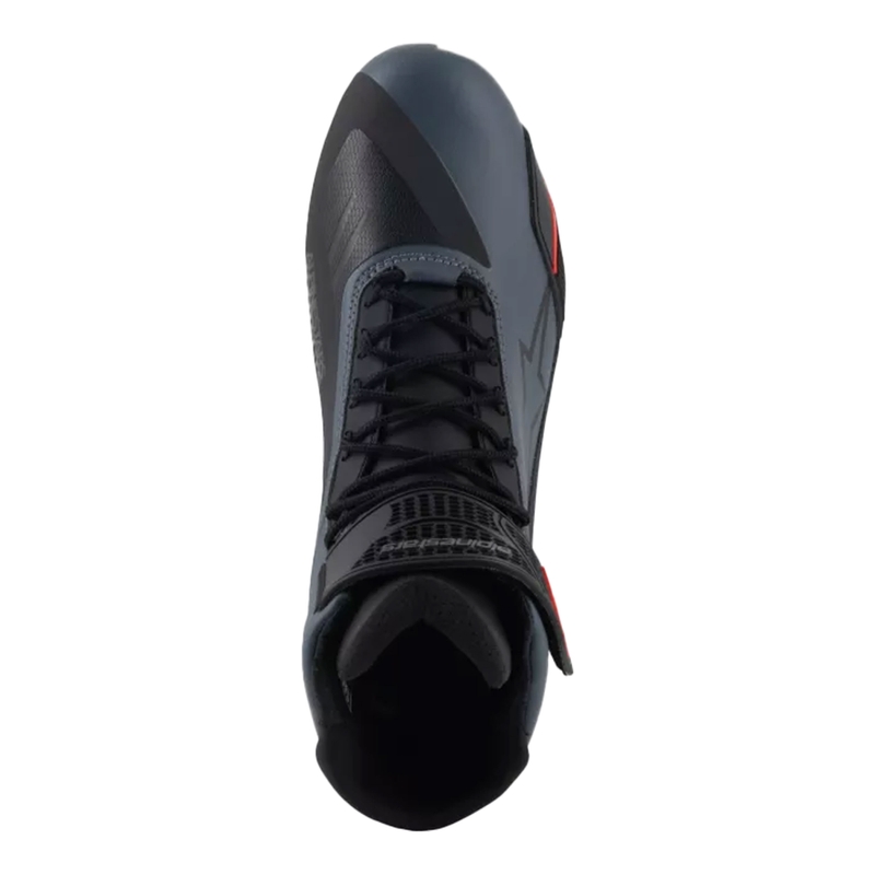 Alpinestars Faster-4 black-grey-fluo red motocikla zābaki