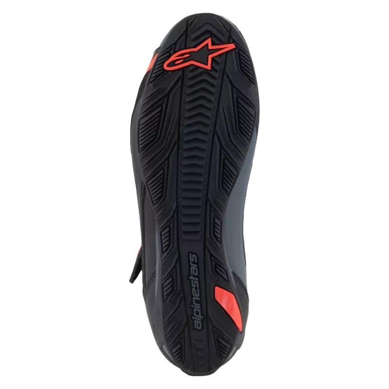 Alpinestars Faster-4 black-grey-fluo red motocikla zābaki