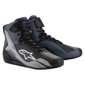 Sieviešu Alpinestars Stella Faster-4 Black-Grey-Purple motociklu zābaki
