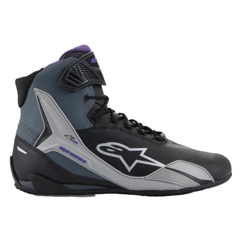 Sieviešu Alpinestars Stella Faster-4 Black-Grey-Purple motociklu zābaki