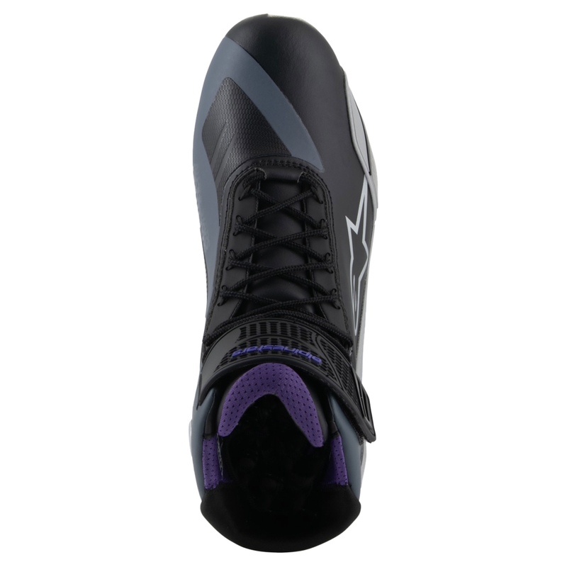 Sieviešu Alpinestars Stella Faster-4 Black-Grey-Purple motociklu zābaki