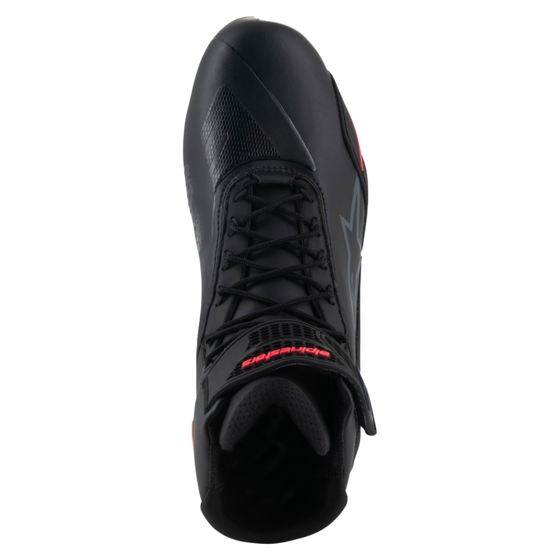 Alpinestars Stella Faster-4 sieviešu melni un rozā motociklu zābaki
