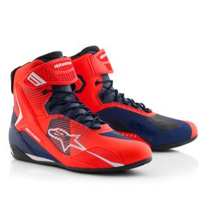 Alpinestars Faster-4 collection MM93 fluo sarkani-zili-balti motocikla zābaki