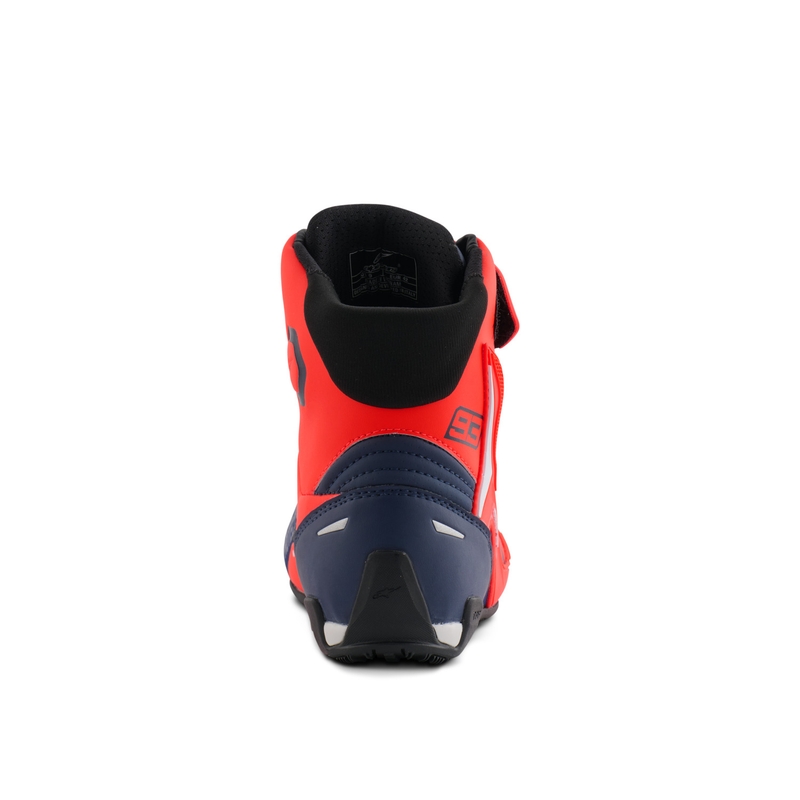 Alpinestars Faster-4 collection MM93 fluo sarkani-zili-balti motocikla zābaki