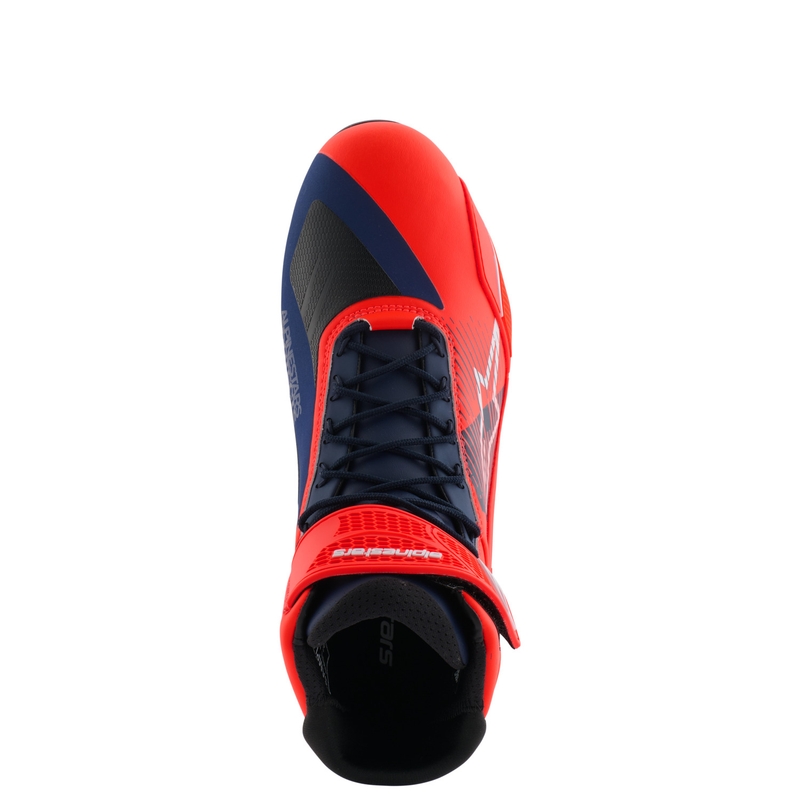 Alpinestars Faster-4 collection MM93 fluo sarkani-zili-balti motocikla zābaki