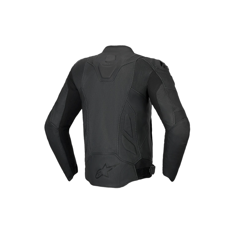 Alpinestars Dusk Airflow Black Ādas motocikla jaka