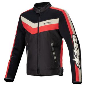 Alpinestars T-Dyno Air Black-Red-Beige motocikla jaka
