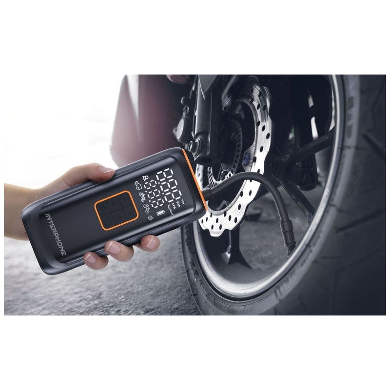 Smart AKU kompresors Interphone melns