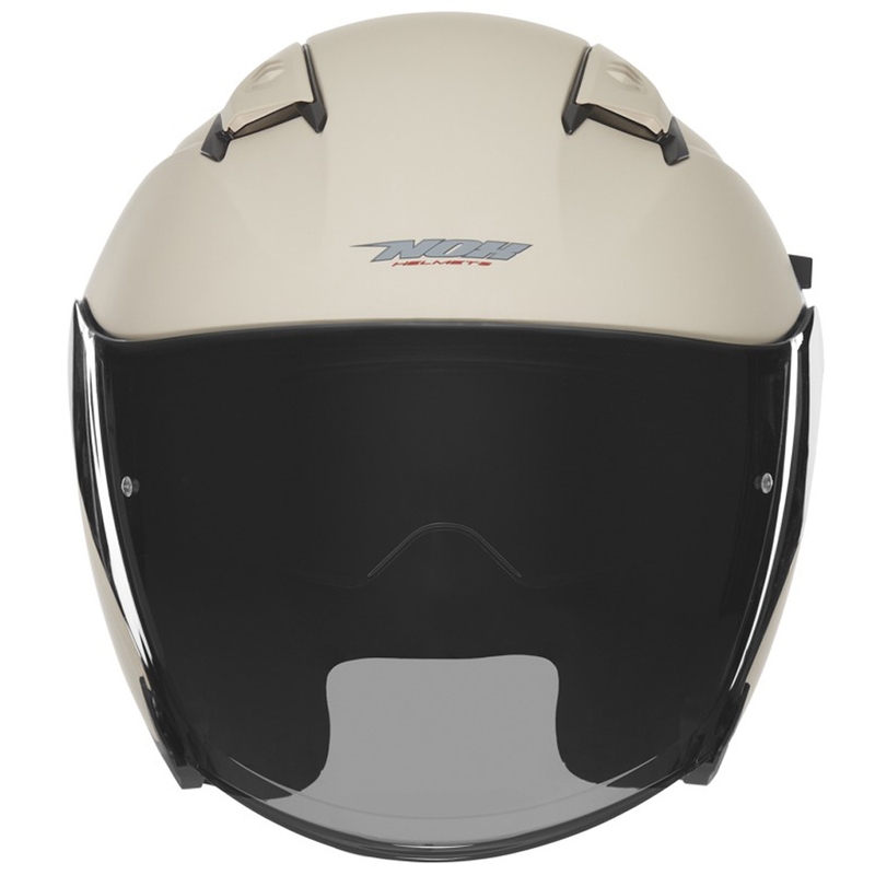 Atvērtā motociklu ķivere NOX N130 matēta smilšu krāsā