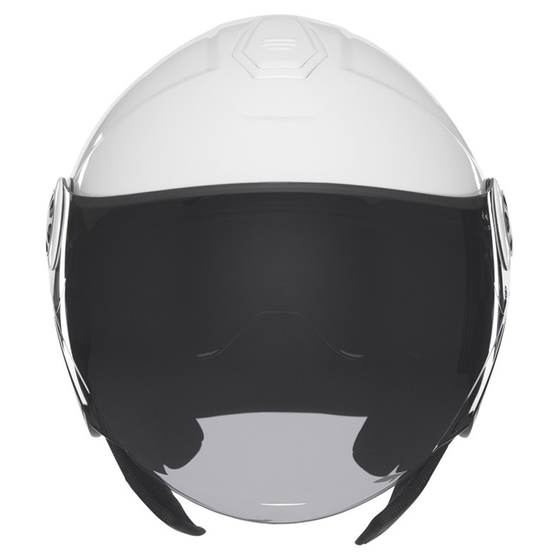 Atvērtā motociklu ķivere NOX N182 balta