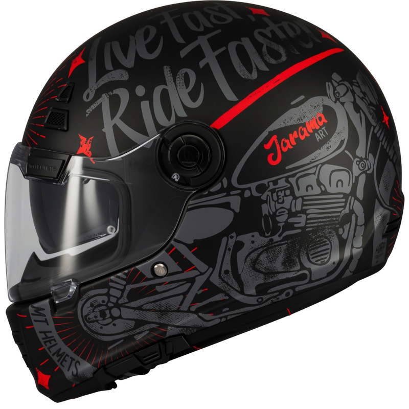 MT Jarama SV Art integrālā motocikla ķivere matēts melns