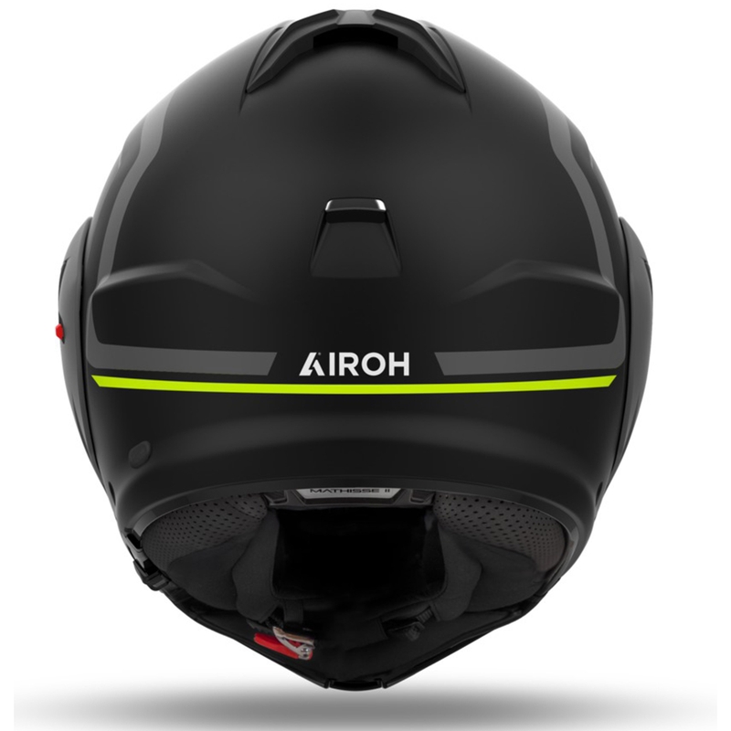 Flip-up motociklu ķivere Airoh Mathisse 2 Genius matēta dzeltena