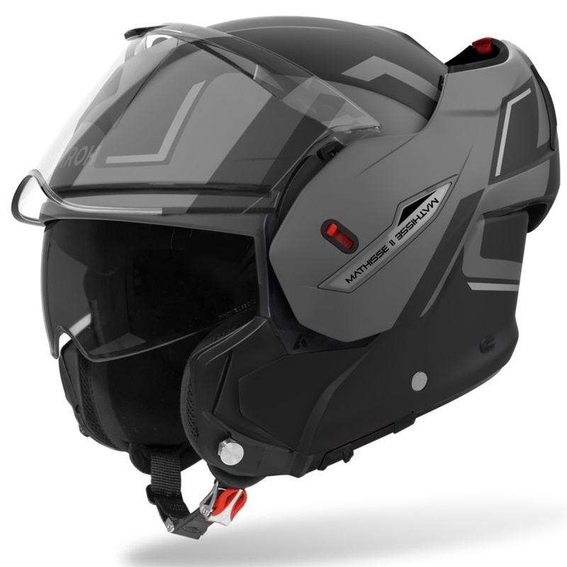 Airoh Mathisse 2 Genius moto ķivere matēti pelēka